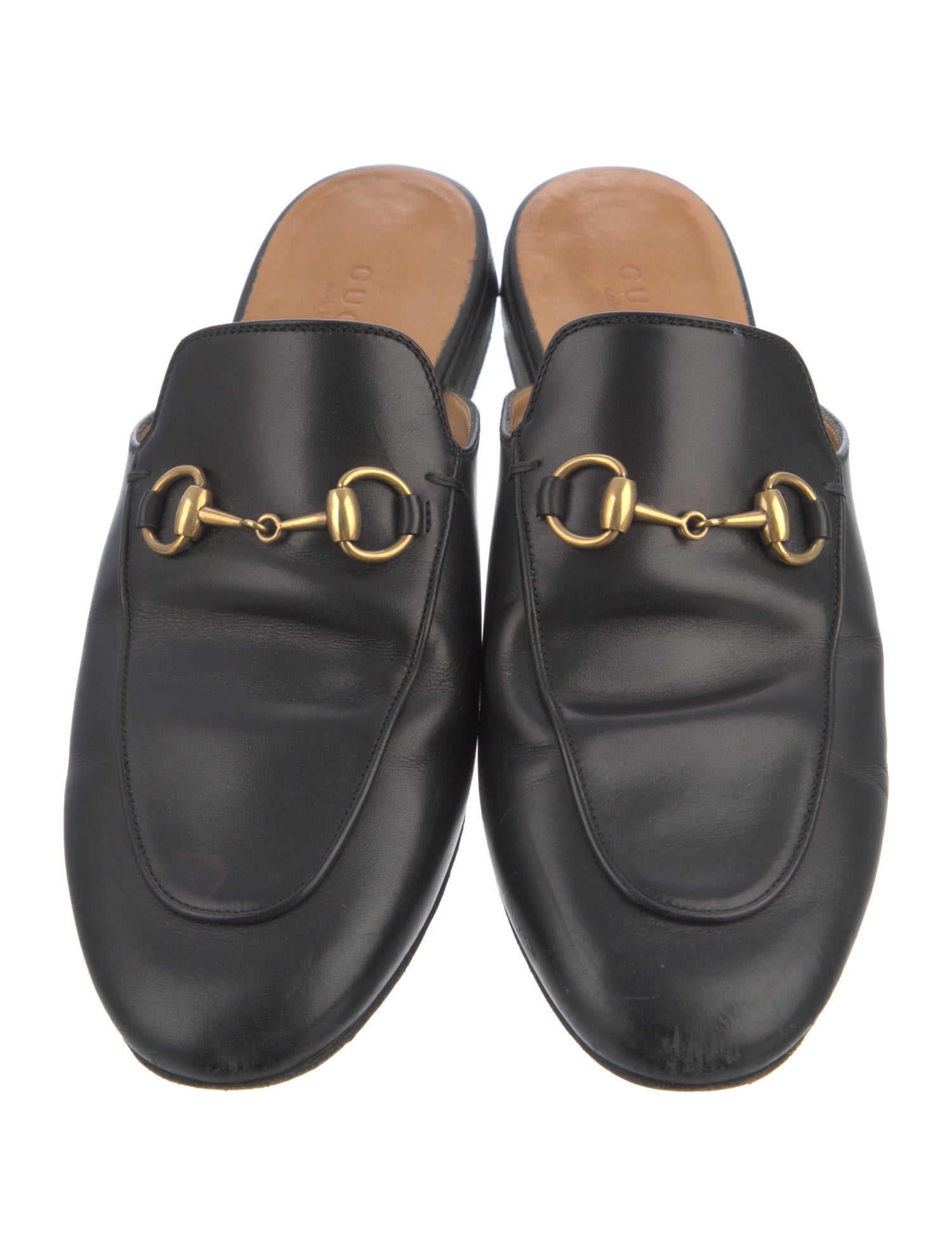 Gucci 1955 Horsebit Accent Leather Mules